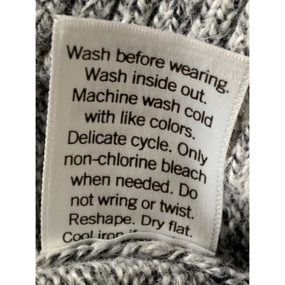 Croft & Barrow Mens  1/4 Zip Knit Sweater L Gray RY10394 Cotton Pullover GUC - Picture 5 of 8